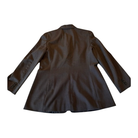 Ann Taylor Loft Wool Blend Espresso Brown Career Wear 3 button Blazer NWOT 8/M - Picture 3 of 13